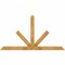 Ekena Millwork Saratoga Rough Sawn Timber Gable Bracket, Western Red Cedar, 72"W x 39"H x 2"D x 4"F, 13/12 Pitch GBW072X39X0204SAR00RWR - alternate 1